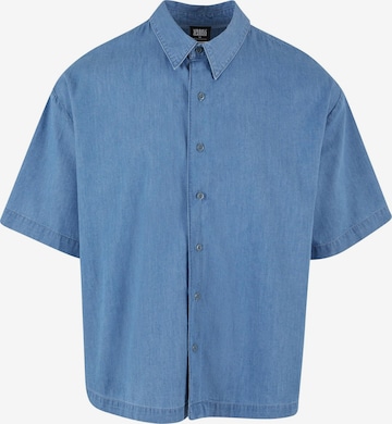 Urban Classics Button Up Shirt in Blue: front