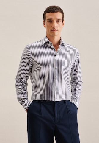 SEIDENSTICKER Regular Fit Hemd 'Smart Essentials' in Blau: predná strana