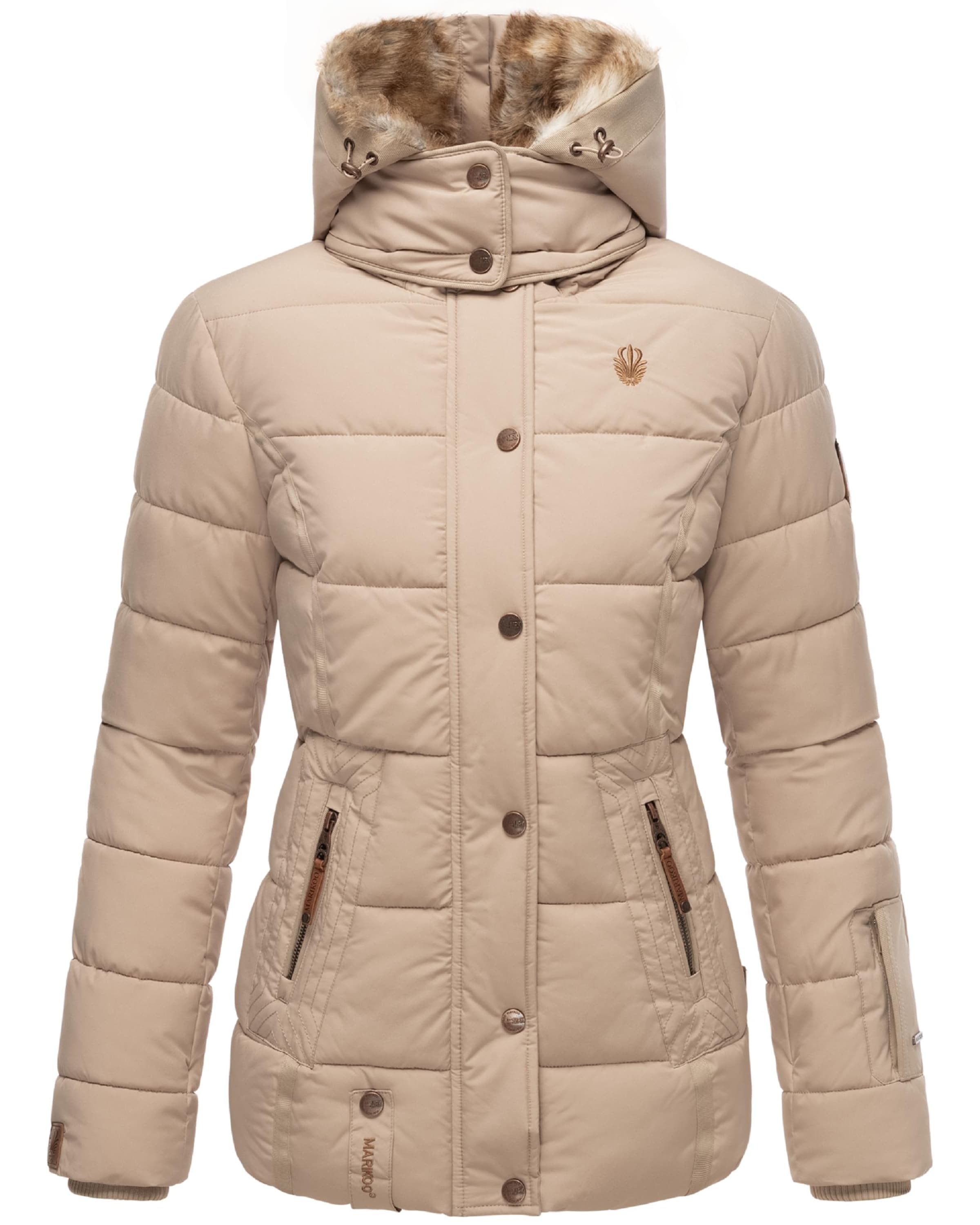 MARIKOO Winter jacket 'Nekoo' in Grey: front