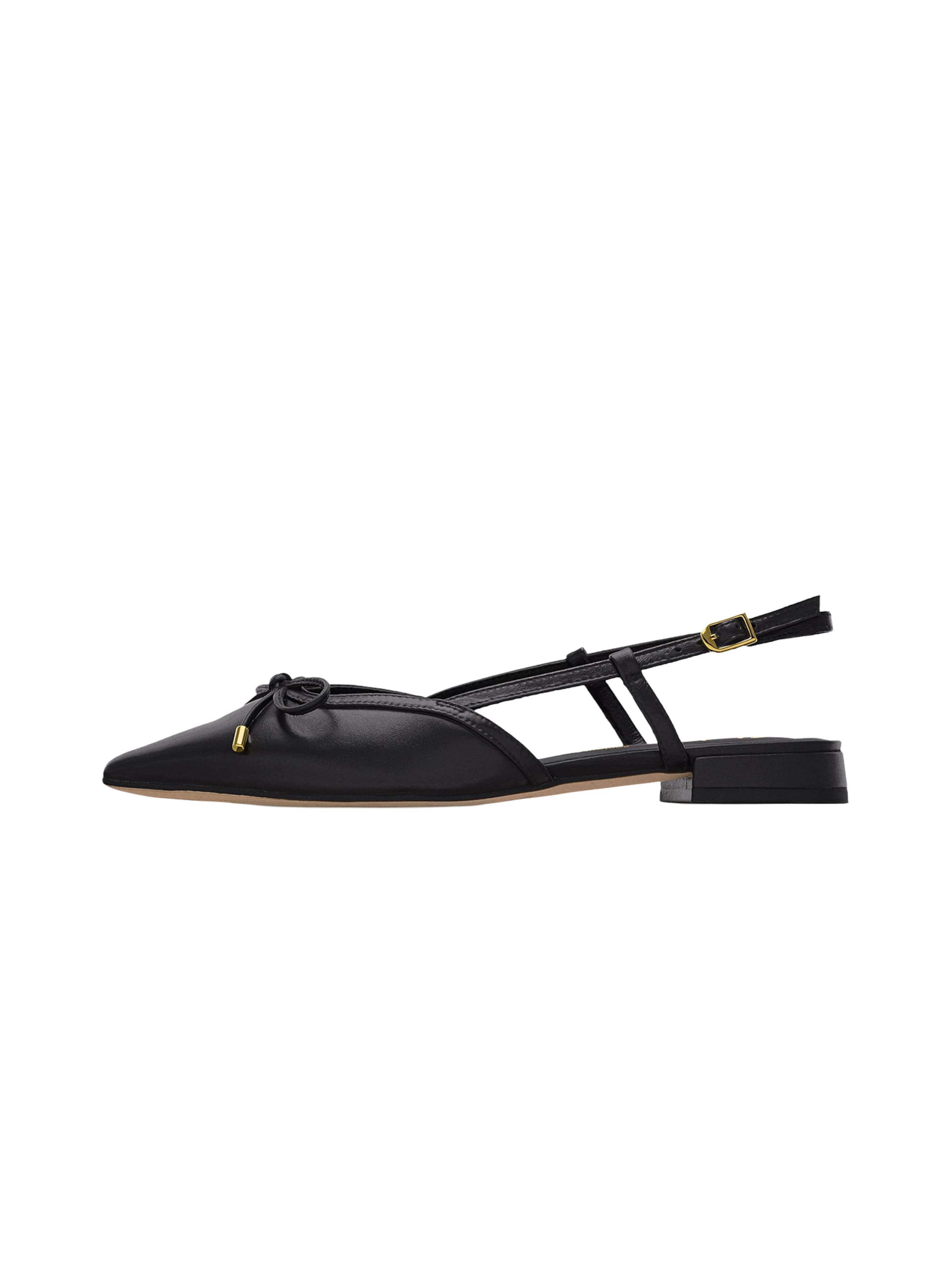 Balerini cu curea glezna 'Sensa15' de la CLARKS pe negru: față