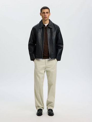 Pull-over 'SLHBerg' SELECTED en marron