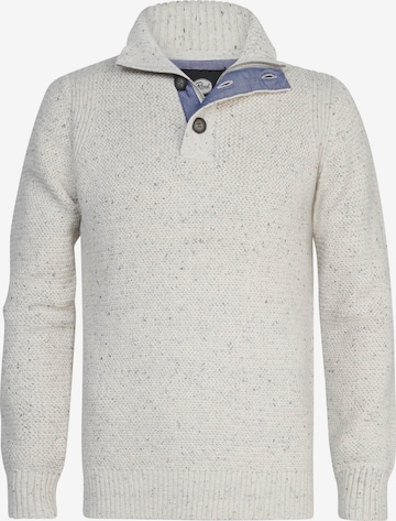 Petrol Industries Sweater in White: front