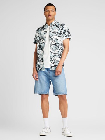 JACK & JONES Regular Fit Hemd 'JORJoshua Aruba' in Weiß