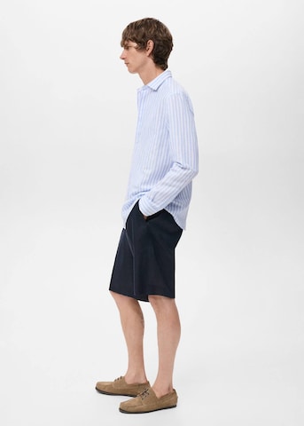 MANGO MAN Regular Fit Hemd 'Elda' in Blau