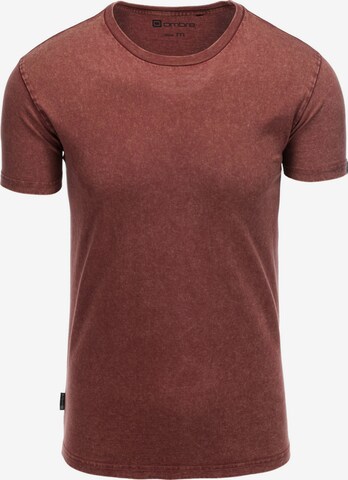 T-Shirt 'S1638' Ombre en rouge : devant