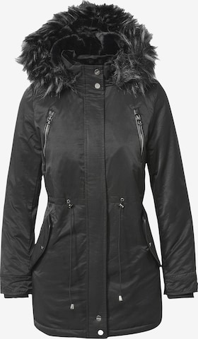 KOROSHI Winterparka in Schwarz: predná strana