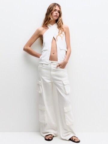 Haut Pull&Bear en blanc