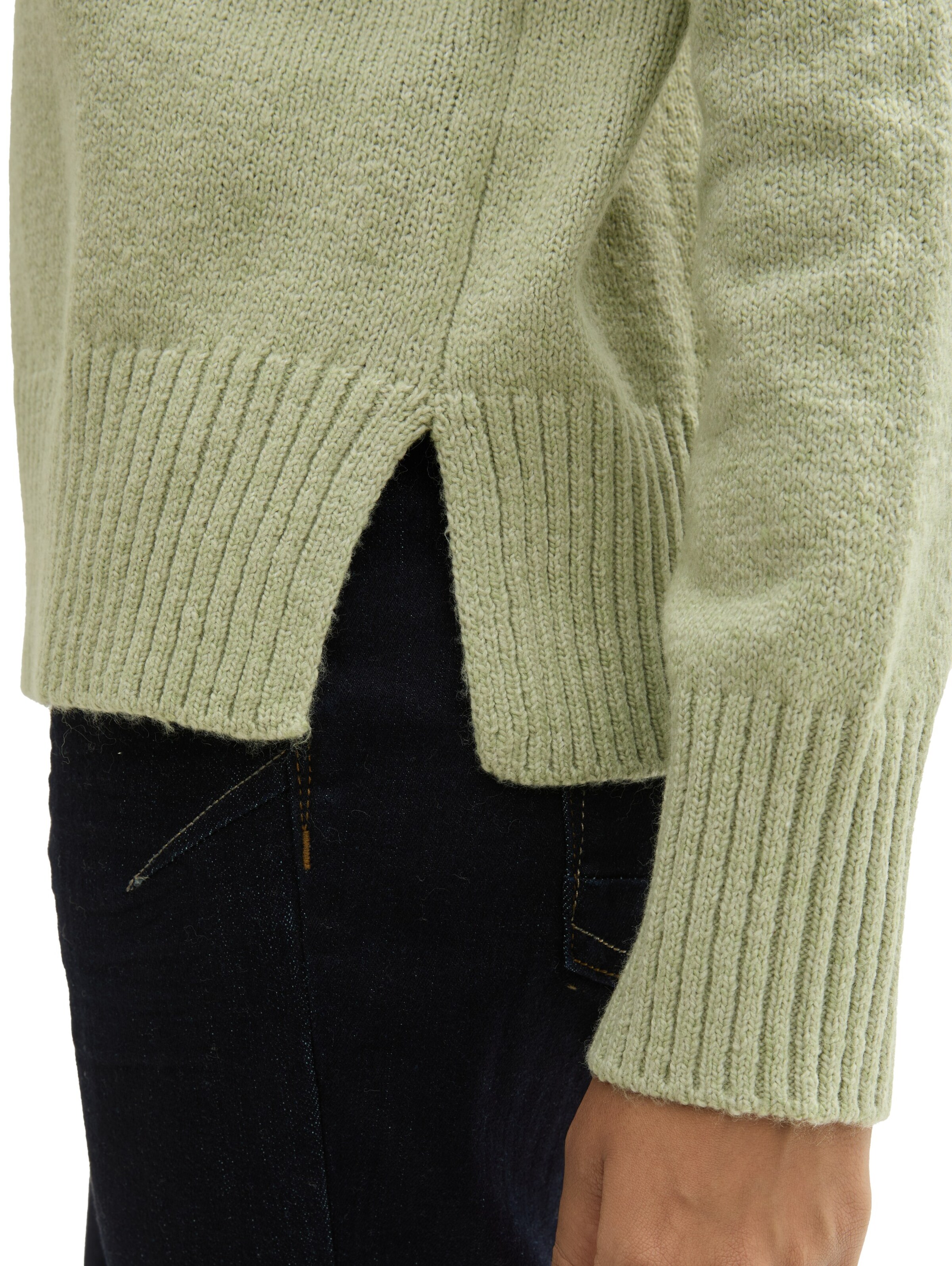 TOM TAILOR Sweater in Green