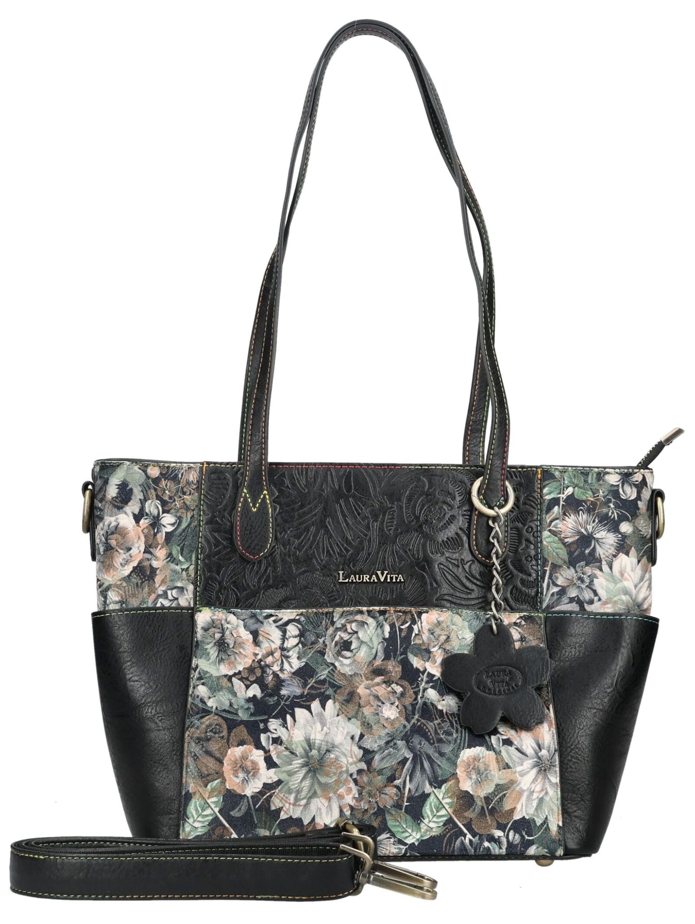 Laura Vita Handtasche in Schwarz: Vorderseite