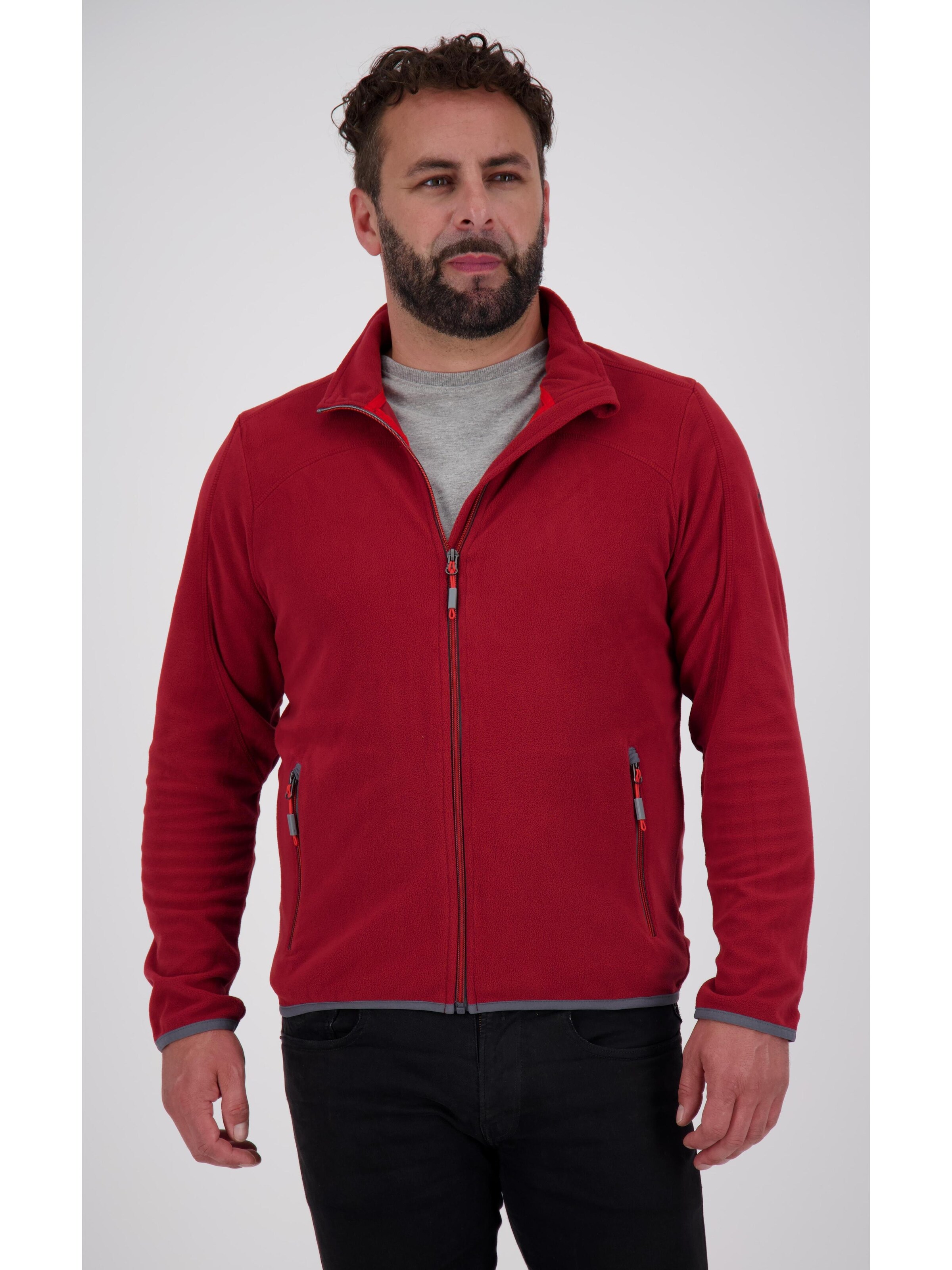 LPO Fleece Jacket 'KIRKVALE II MN' in Red: front