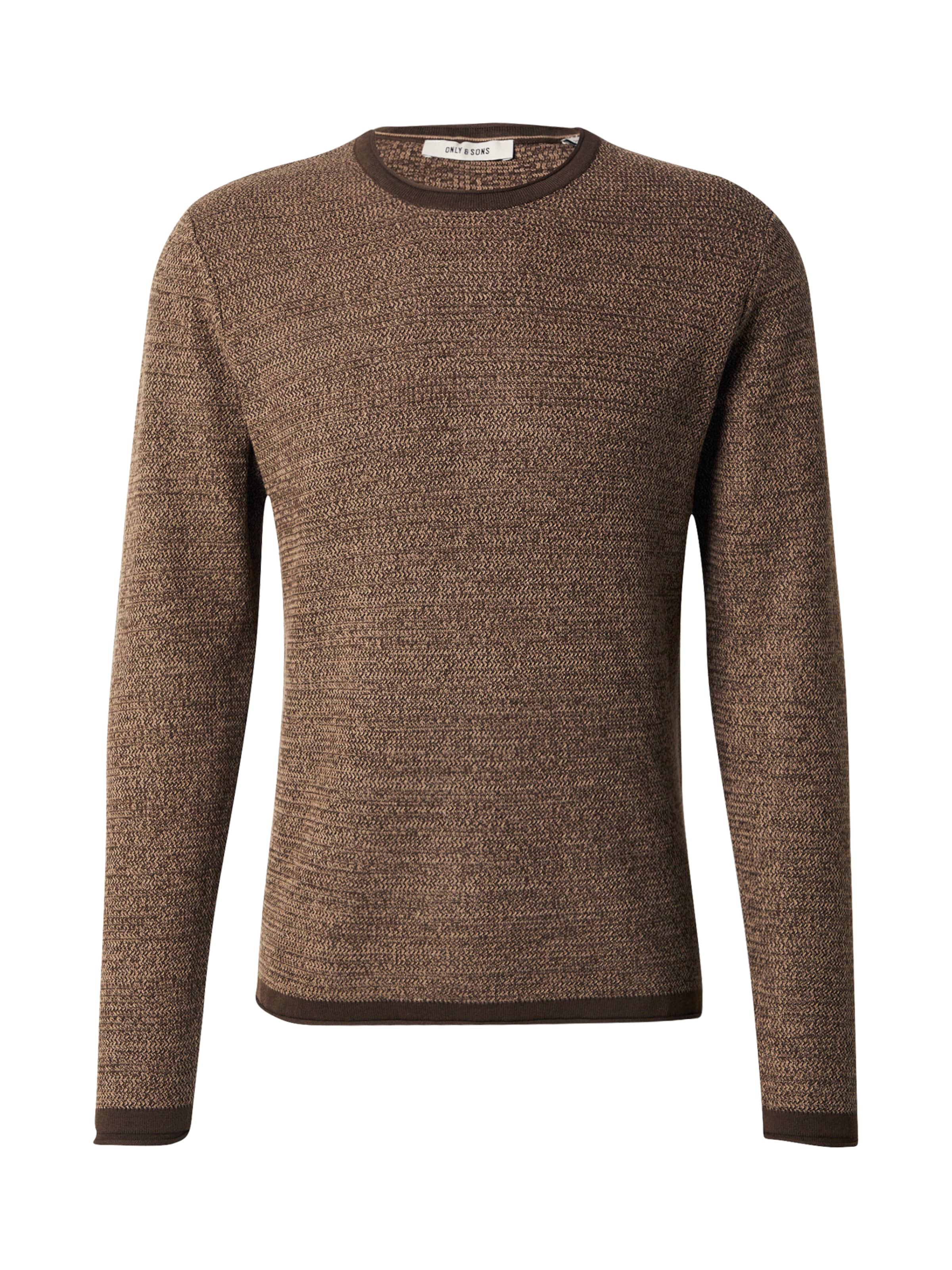 Pull-over 'ONSERIC' Only & Sons en marron : devant