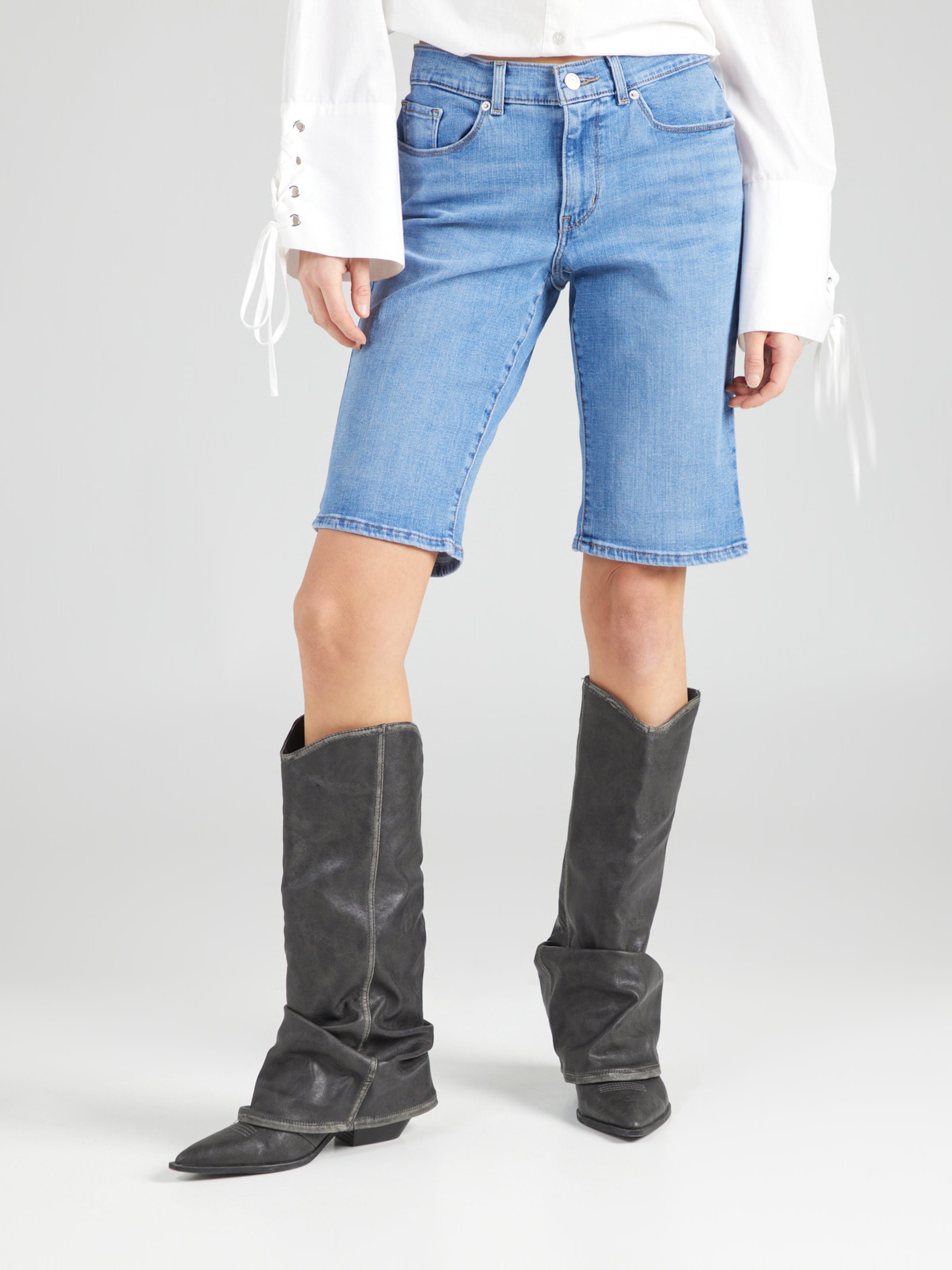Denim shorts Knee long for women Buy online ABOUT YOU