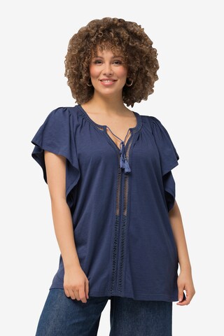 Ulla Popken Blouse in Blauw: voorkant