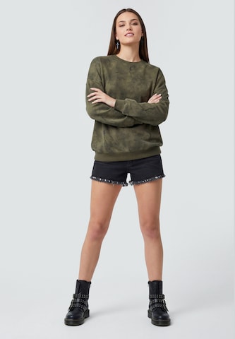 Sweat-shirt myMo ROCKS en vert