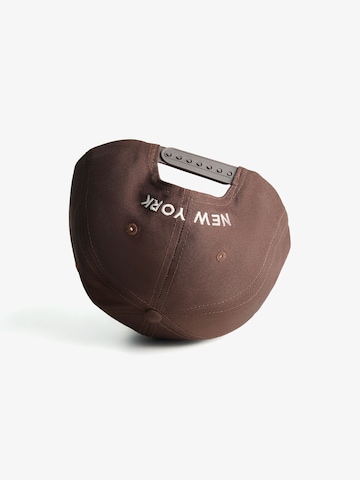 Bershka Cap in Brown