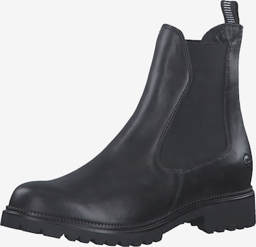 TAMARIS - Botas Chelsea en negro: frente