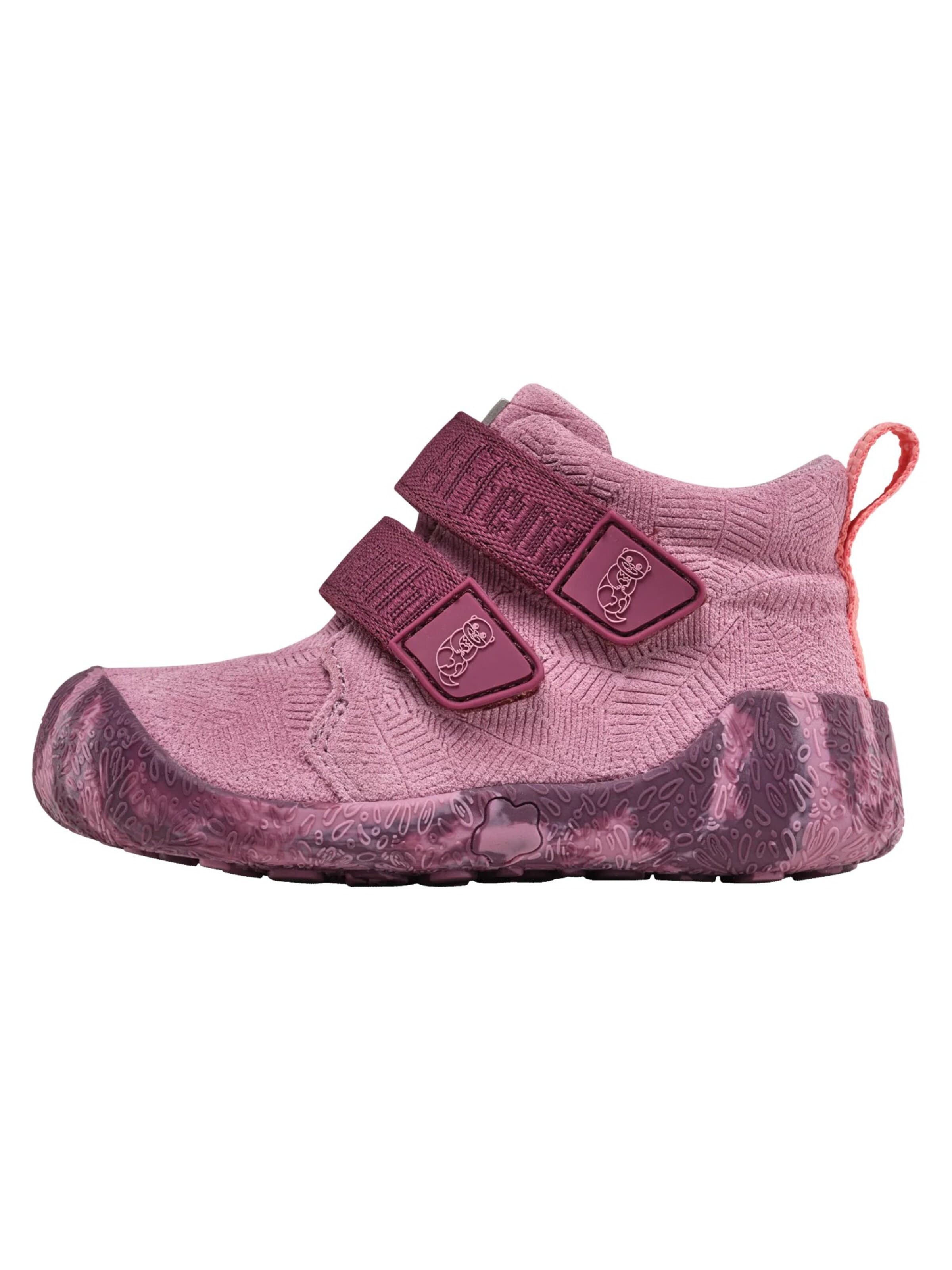 Affenzahn First-Step Shoes 'Lauflernschuh Leder Talky' in Pink: front