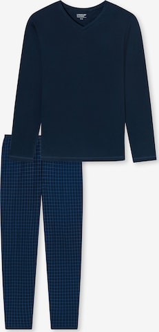 Pyjama long 'Uncover' SCHIESSER en bleu : devant
