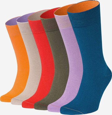 Chaussettes Von Jungfeld en mélange de couleurs : devant