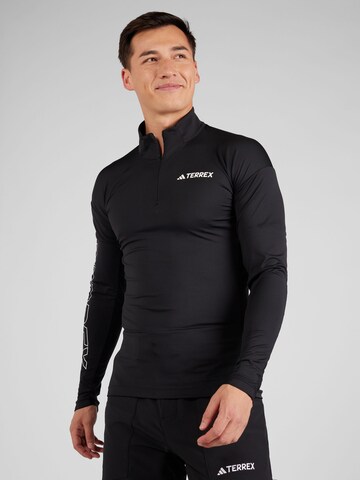 ADIDAS TERREX Funktionsshirt 'Xperior' in Schwarz: predná strana