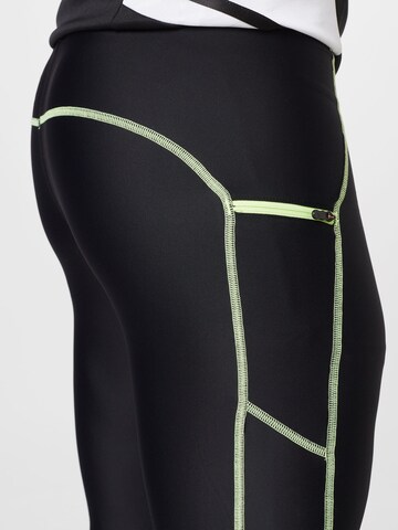 MIZUNO Skinny Sporthose in Schwarz