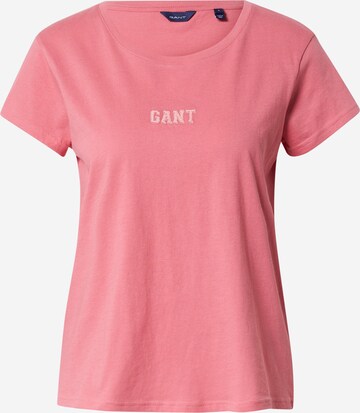 T-shirt GANT en rose : devant