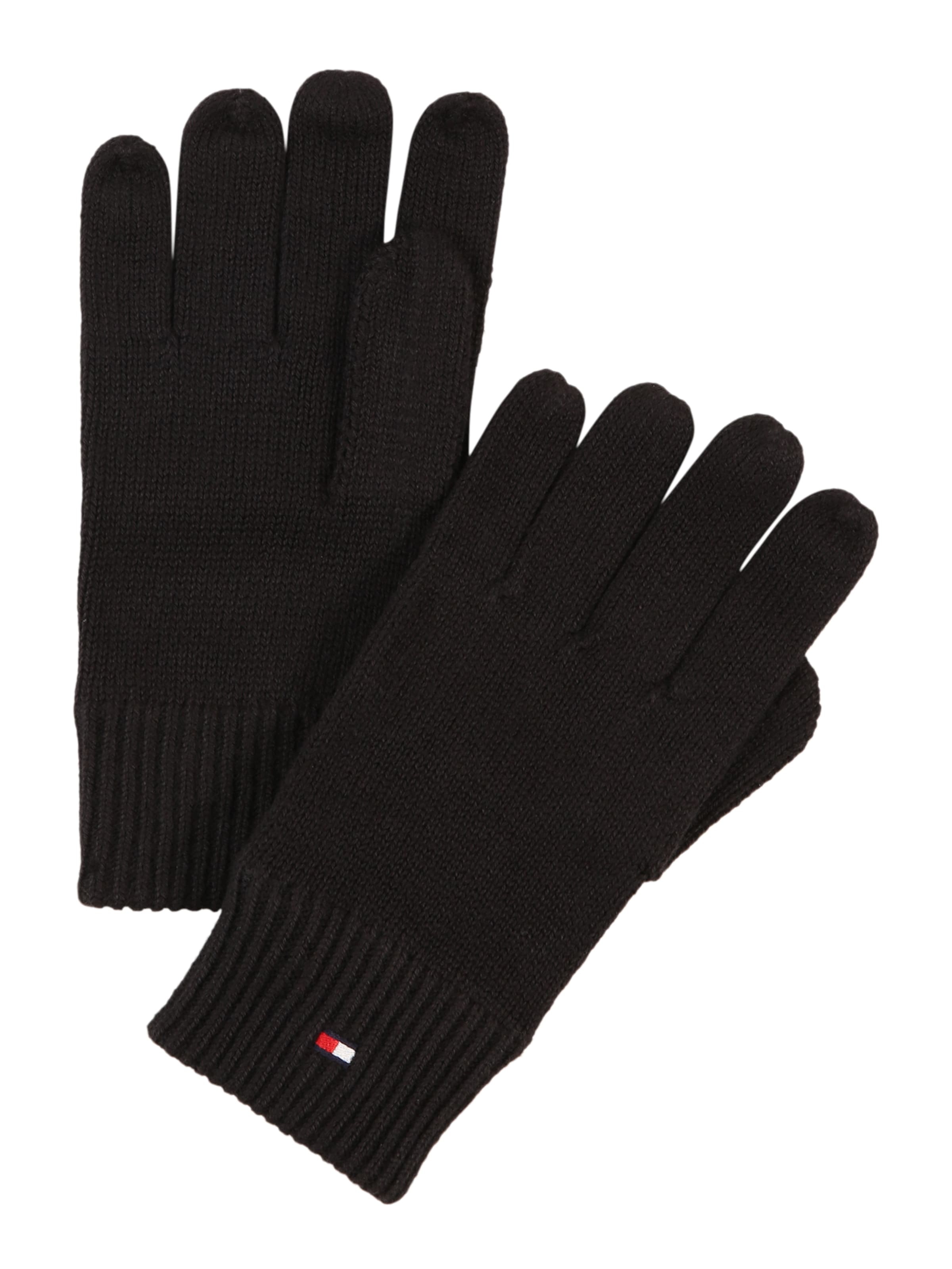 Gants 'Essentials' TOMMY HILFIGER en noir : devant