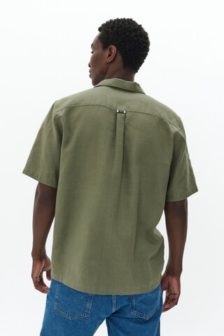 Matinique Comfort fit Button Up Shirt 'Flint Heritage' in Green