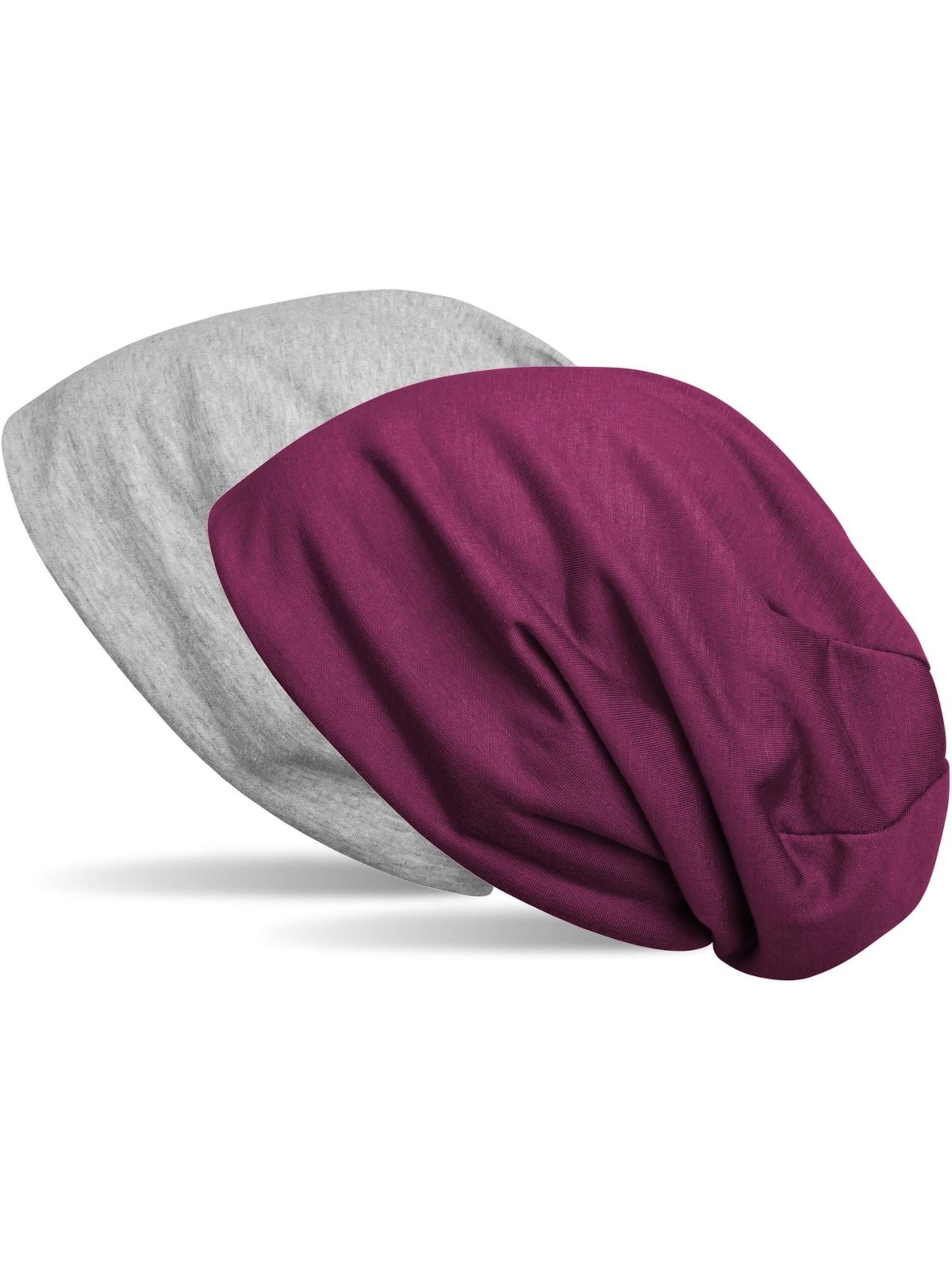 styleBREAKER Mütze 'Wende Beanie'‌‌‌‌‌‌ in Rot: Vorderseite