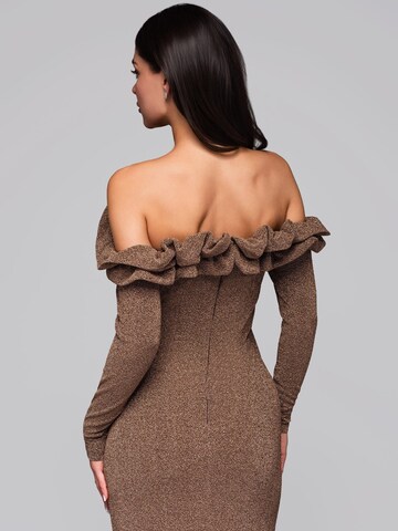Ombre - Vestido de noche en marrón