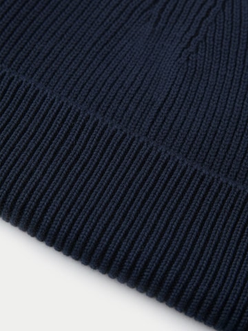 GOBI Cashmere Muts 'Ribbed Chunky Beanie' in Blauw