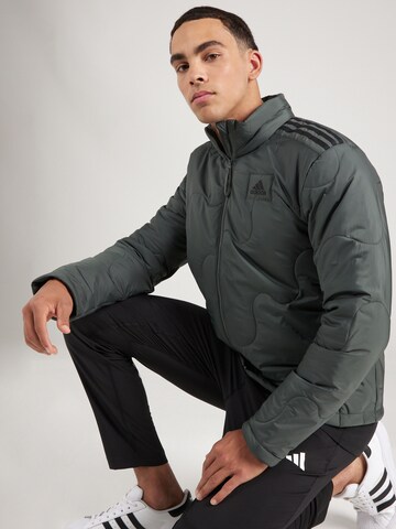 ADIDAS SPORTSWEAR Athletic Jacket 'Nuganic Light Insulation' in Green