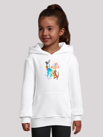 F4NT4STIC Sweatshirt 'Disney Aristocats Dancing' in Weiß: Vorderseite