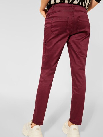 STREET ONE Slim fit Pants in Red