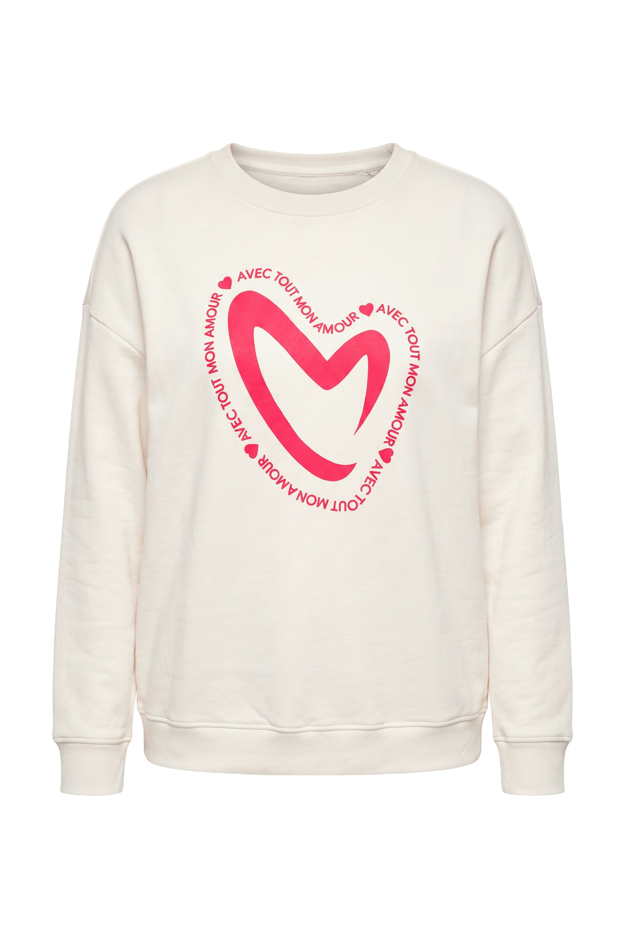 MIAMODA Sweatshirt in XL in Beige / Pink, Item view