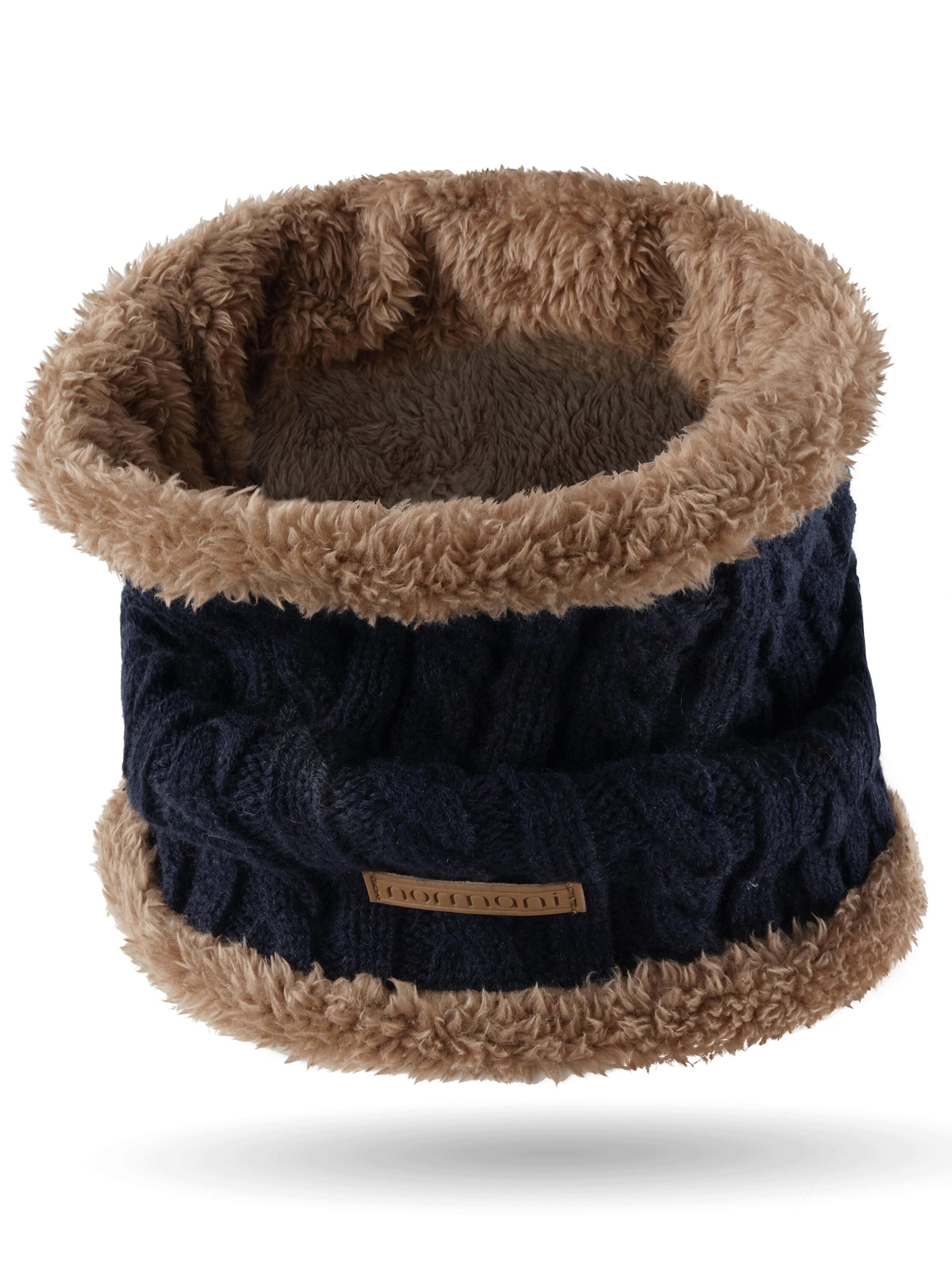 normani Sjaal ' Kebili ' in Blauw: voorkant