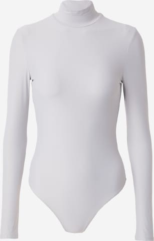 Abercrombie & Fitch Shirt body in Zilver: voorkant