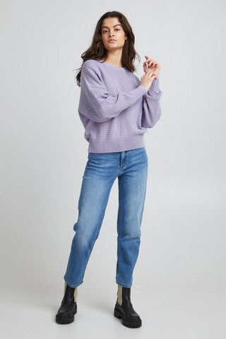 ICHI Sweater 'IHMARNAS LS' in Purple