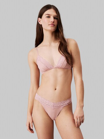 Calvin Klein Triangle Bra 'Attraction ' in Pink: front