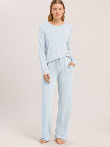 Hanro Pyjamabroek ' Natural Elegance ' in Blauw