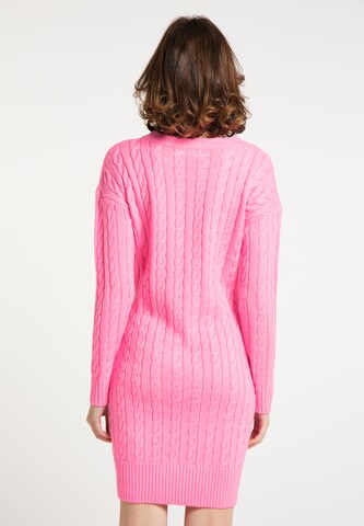 MYMO Gebreide jurk in Roze