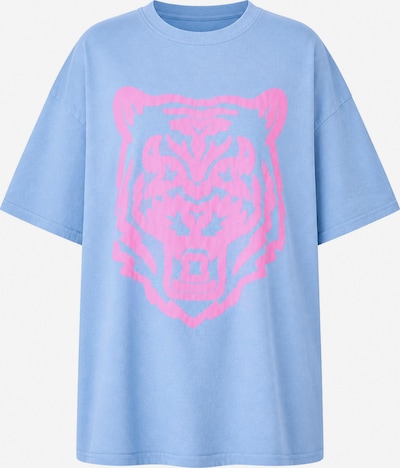 Worldclassca Oversizeshirt 'Oversize T-Shirt "Tiger"' in S-L/Wide in hellblau, Produktansicht