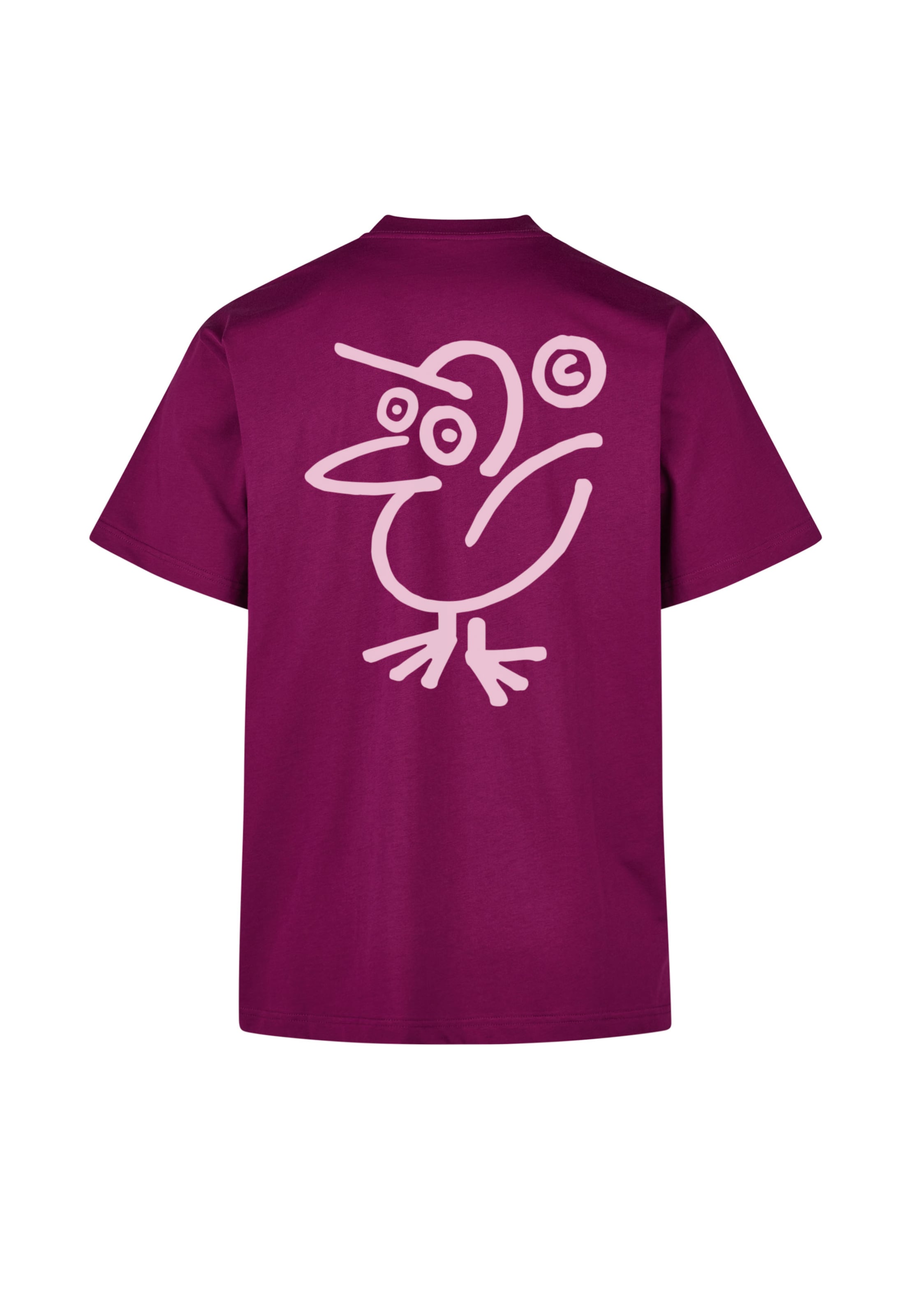 Cleptomanicx T-Shirt 'Sketch Gull' in Rot