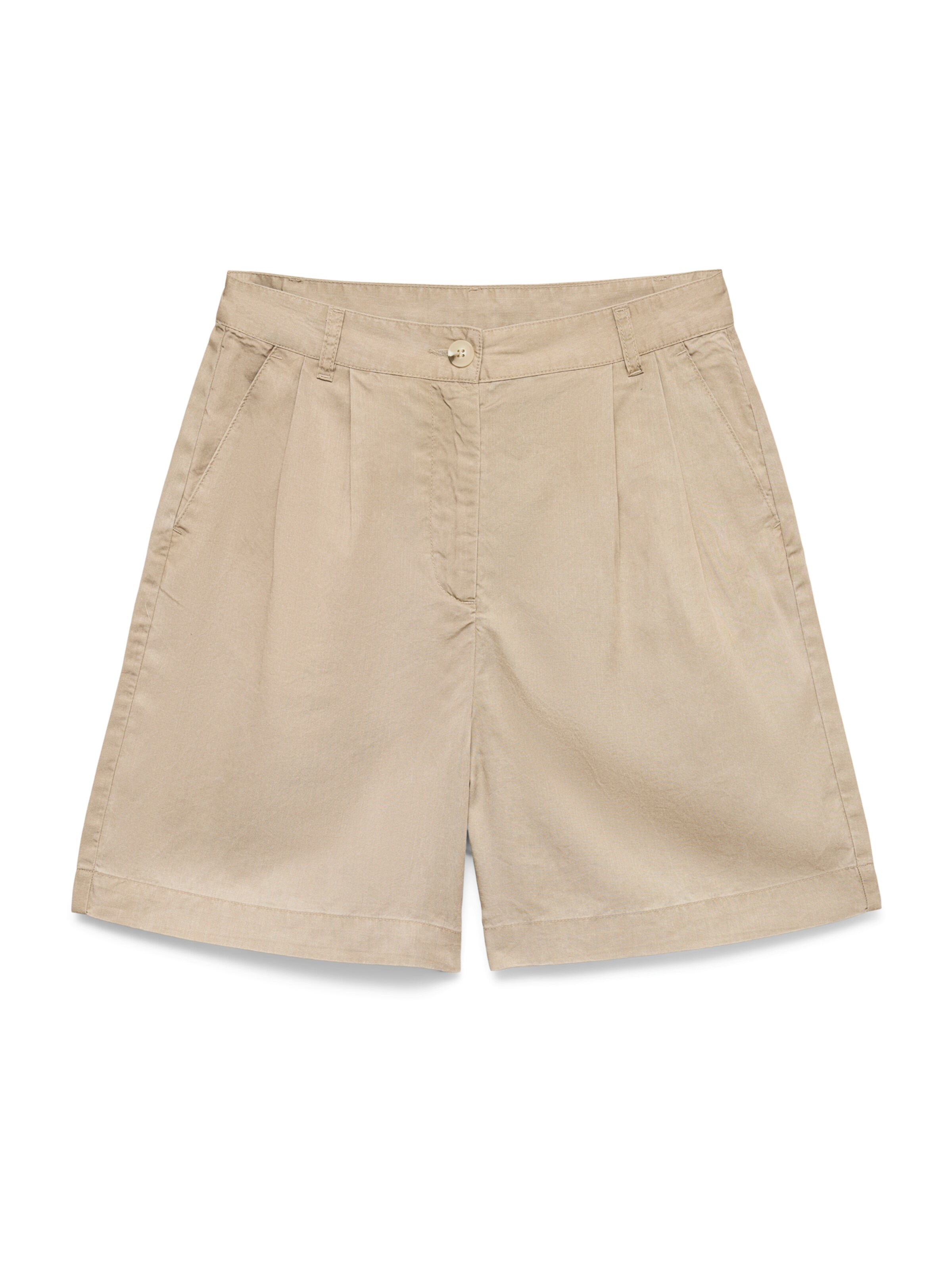 Pantalon à pince 'VMFLEUR' VERO MODA en beige : devant