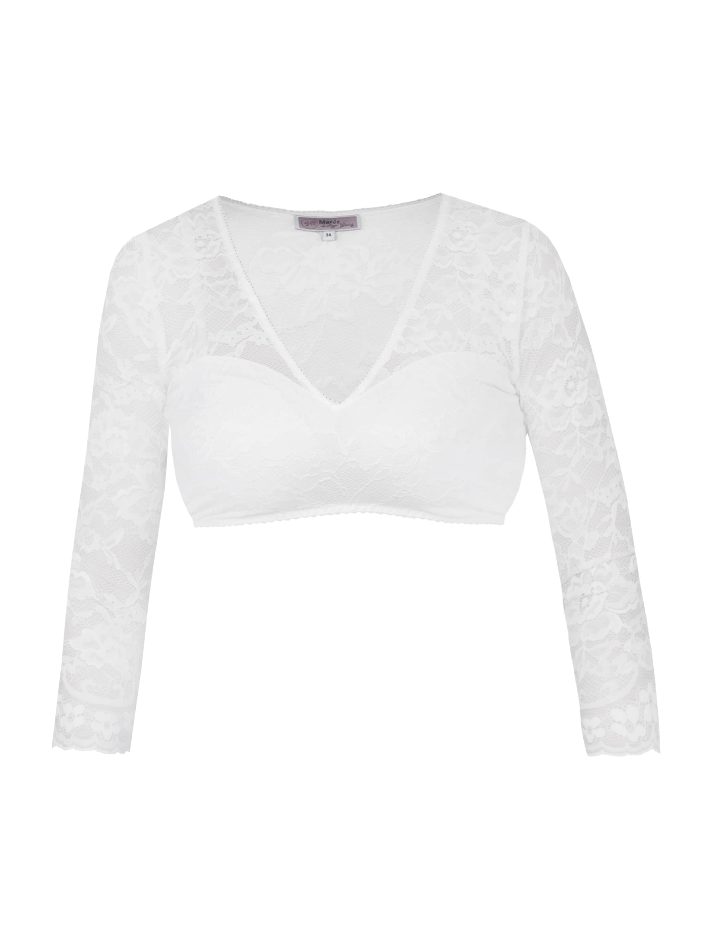MARJO - Blusa tradicional 'Zeil' em branco: frente
