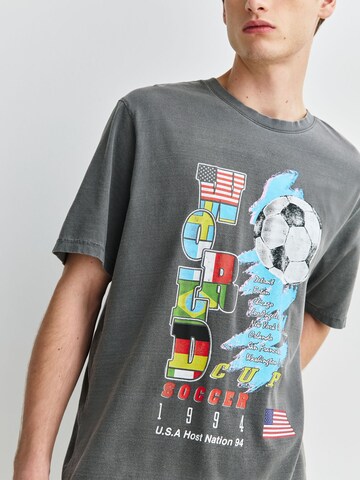 Next Shirt 'Football World Cup' in Grey