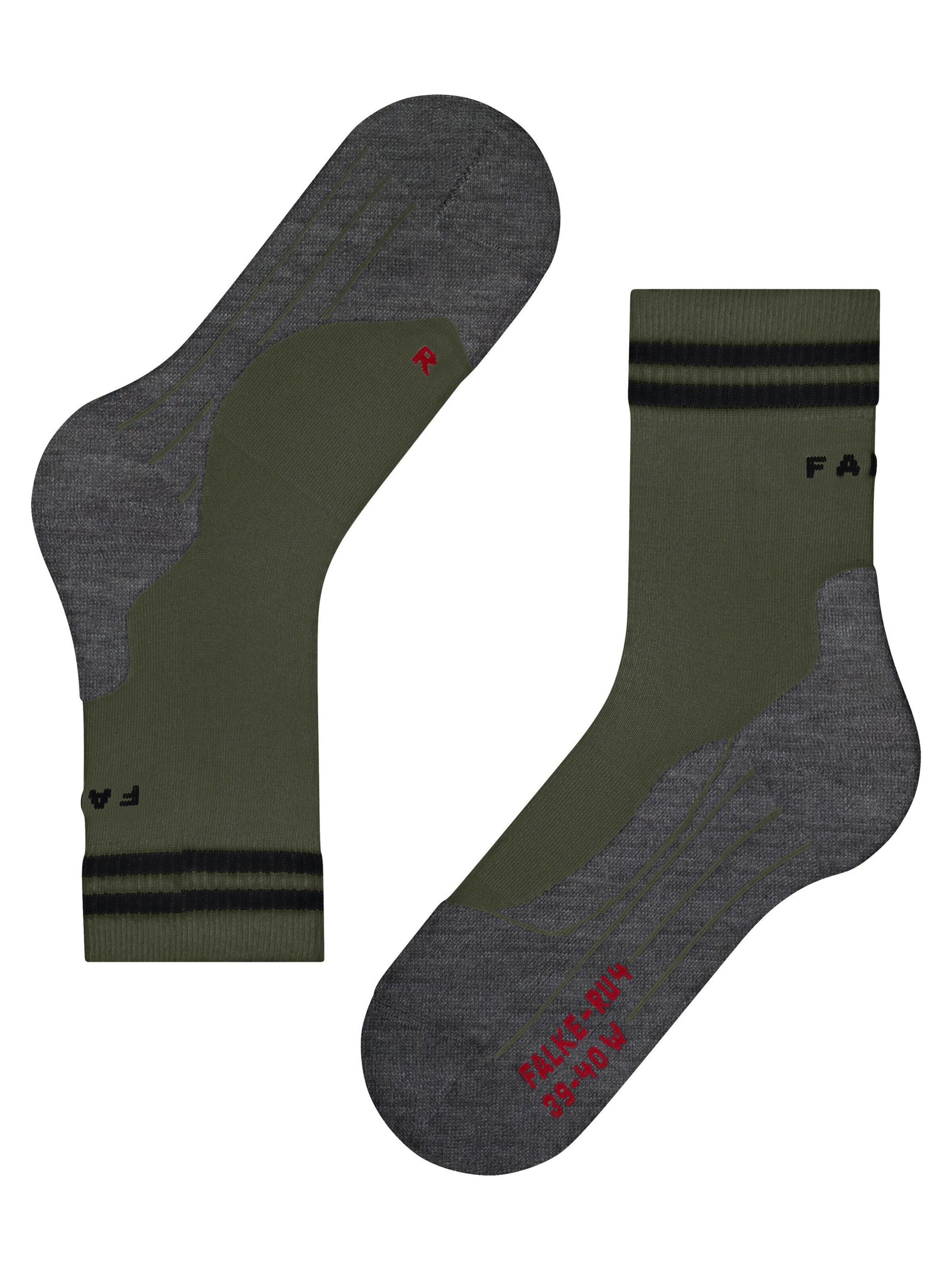 FALKE Athletic Socks 'RU4 Endurance' in Green