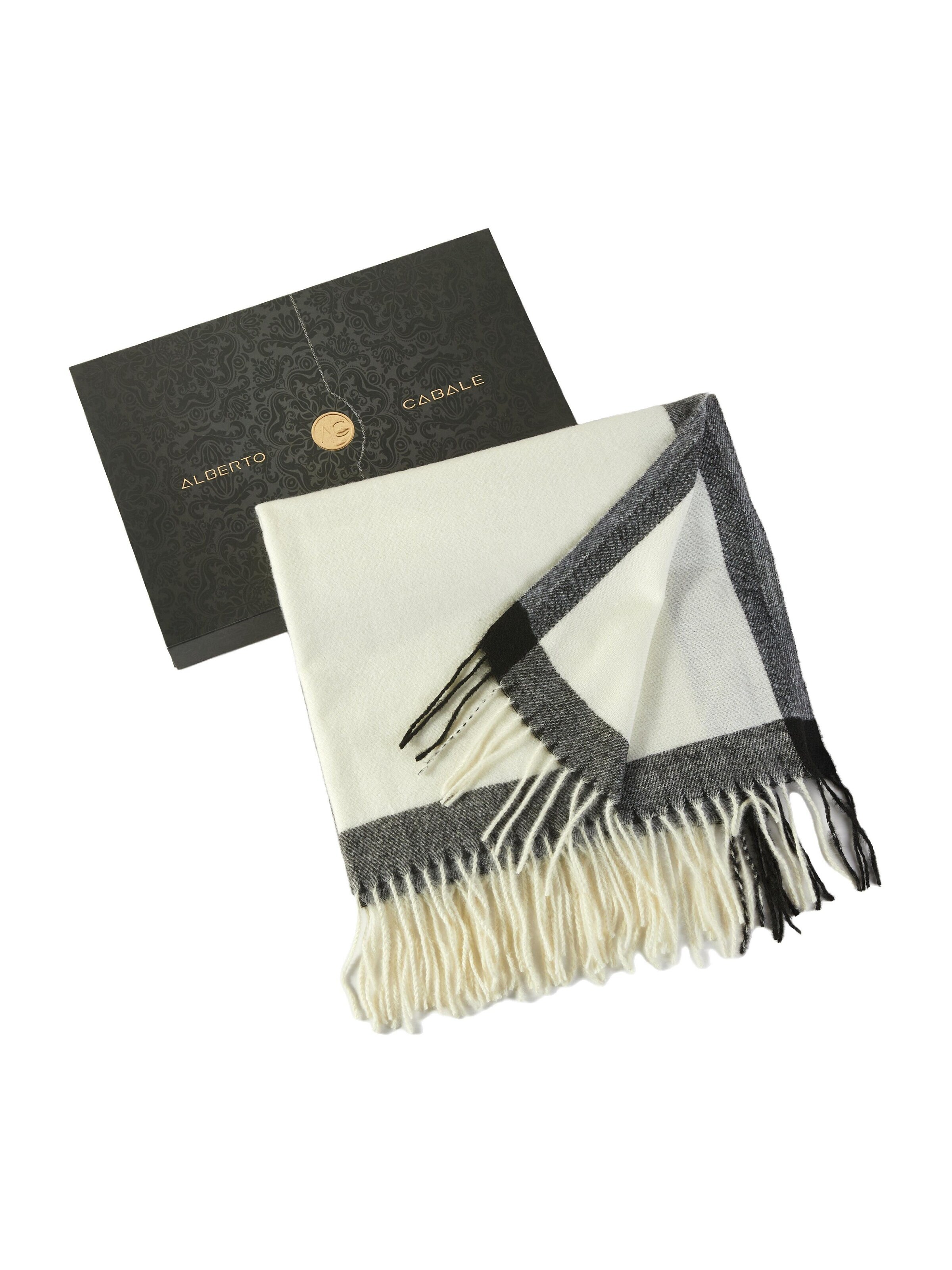 alberto cabale Scarf 'Balance' in Grey