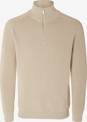 SELECTED HOMME Trui 'Own' in Beige: voorkant