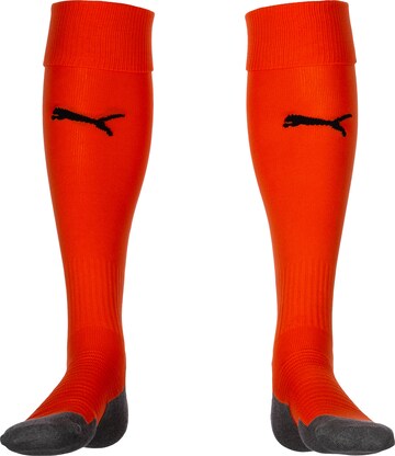 PUMA Soccer Socks 'Team Liga' in Orange